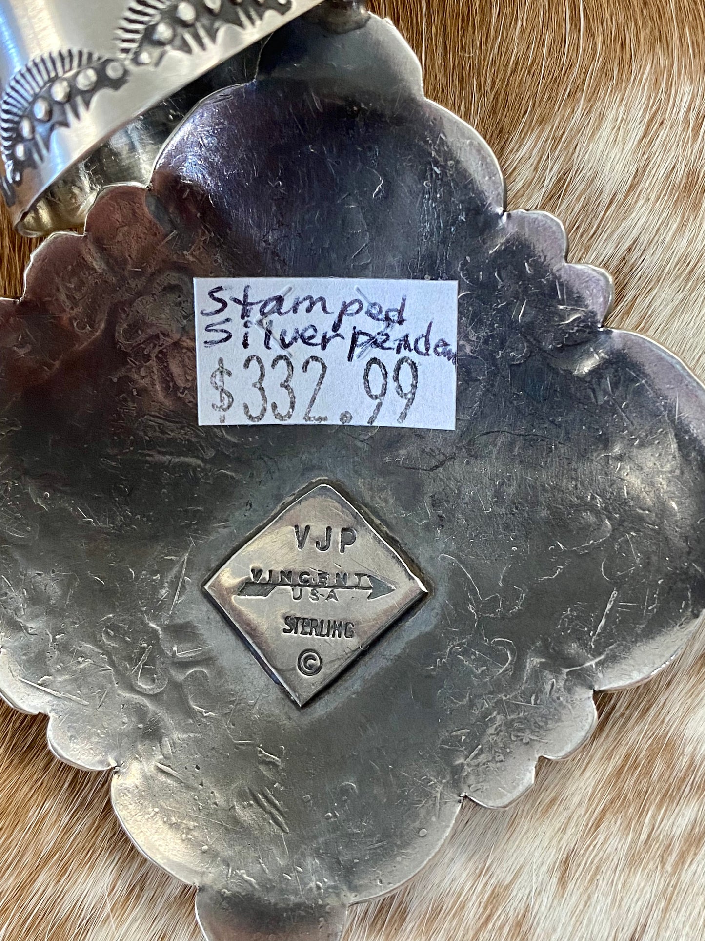 The Plato Silver Pendant By Vincent J. Platero