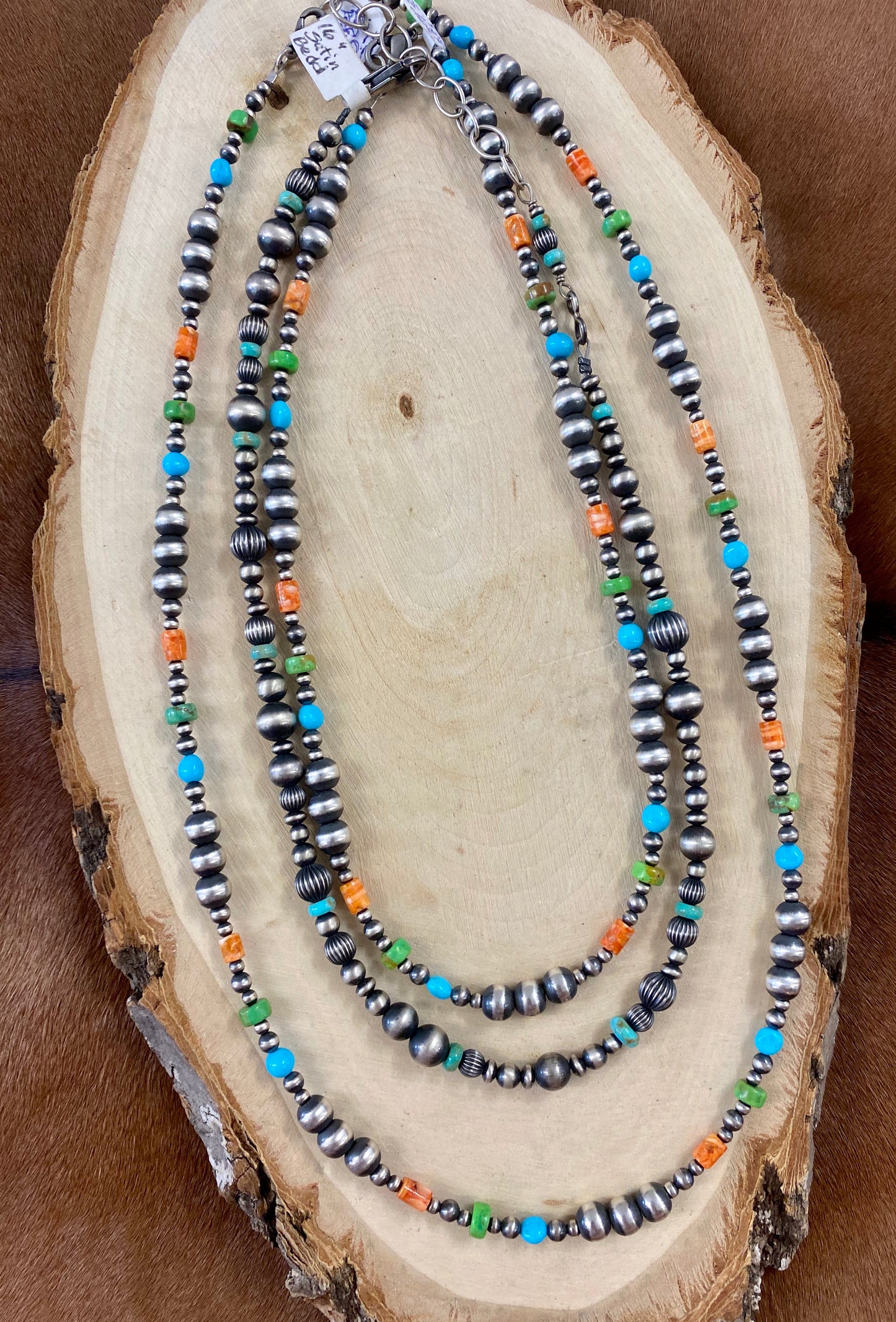 The Navajo Pearl Mixed Necklace 16” - Ny Texas Style Boutique