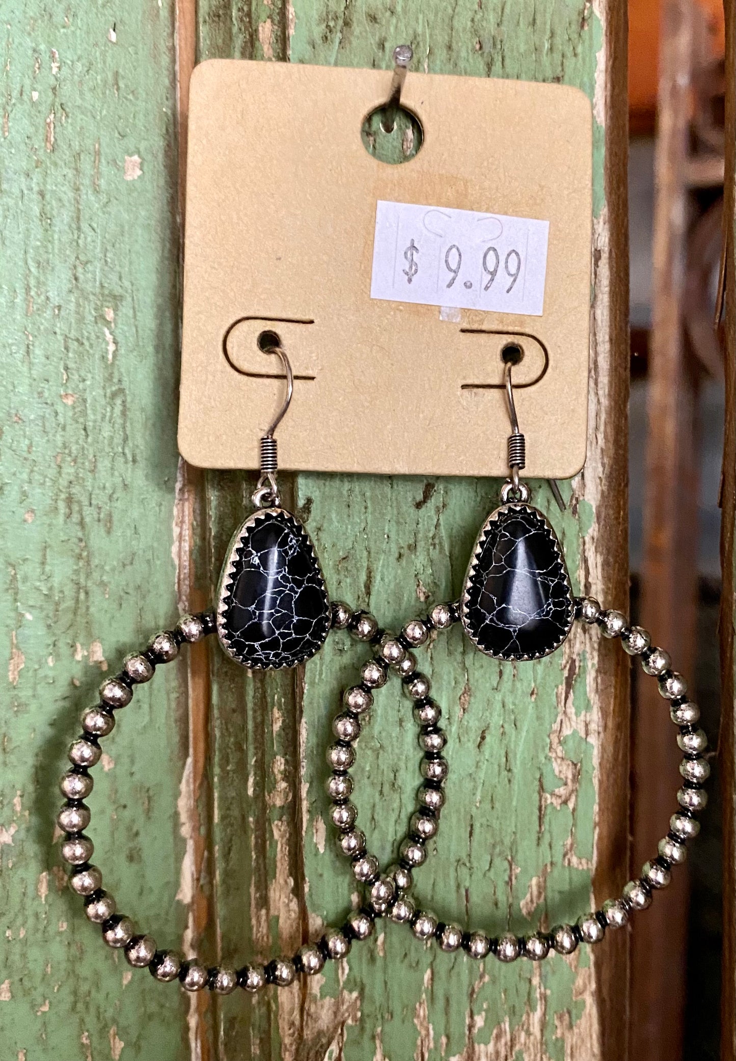 The Mazie Black Hoop Earrings - NY Texas Style Boutique
