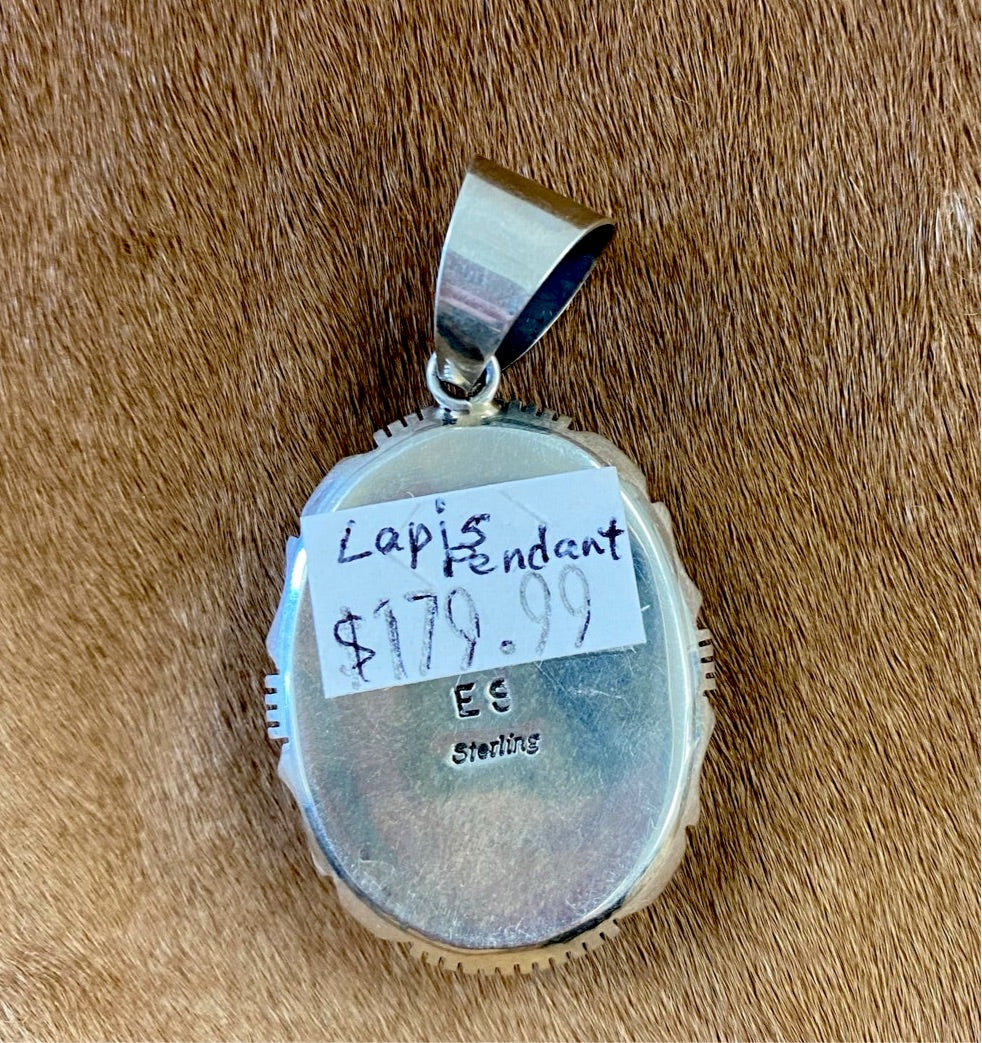Unique handmade Native American Made Sterling Silver Blue Lapis Lazuli Jewelry. Everything from Lapis Necklaces, Lapis Rings, Lapis Pendants, lapis lazuli men's jewelry, and more. The perfect blue lapis accessory for any jewelry collection. Native-Made Jewelry For Sale. Lapis Earrings, Lapis Necklaces, Lapis Pendants, Lapis, and Navajo Pearl Jewelry.