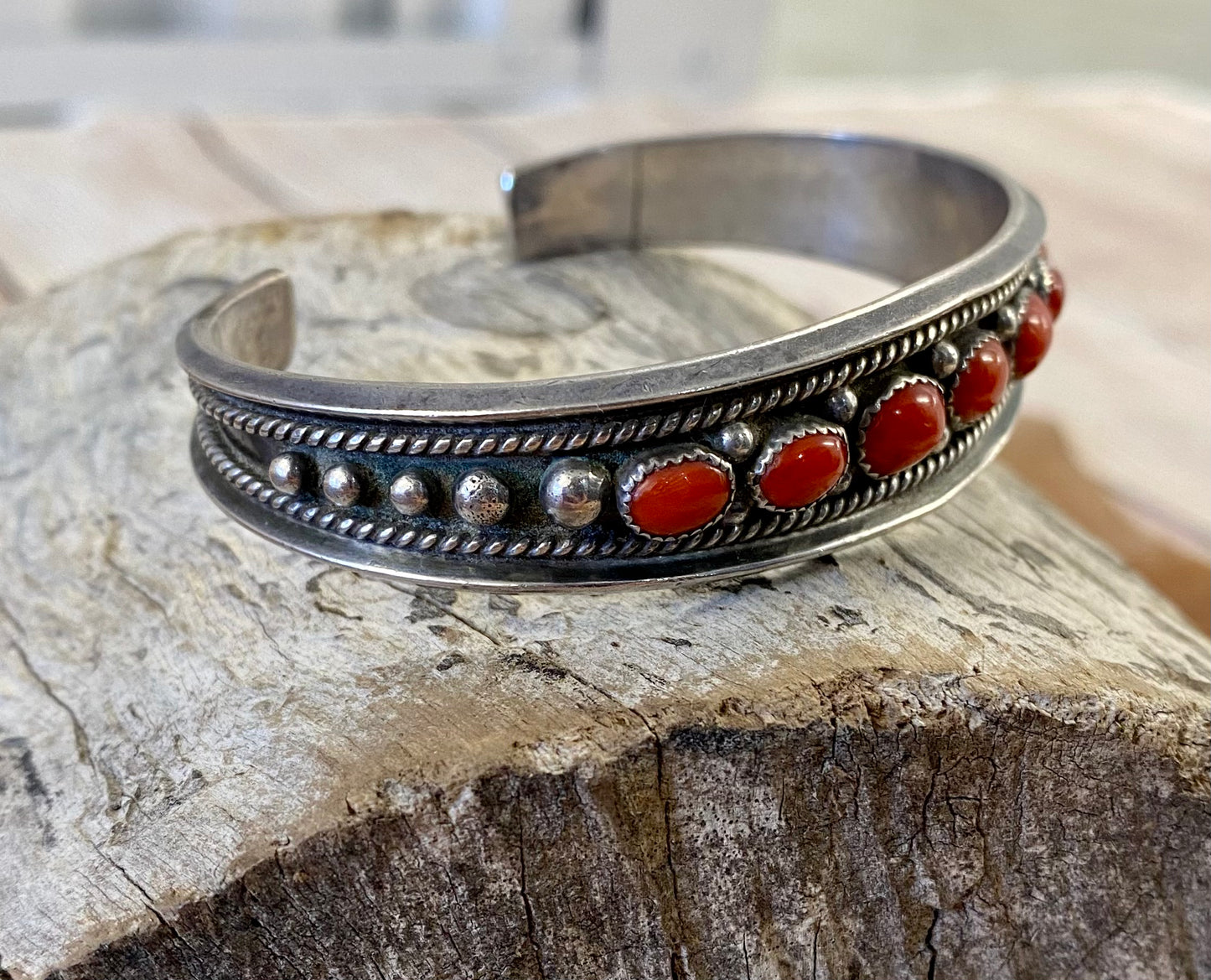 The Red River Coral Cuff - NY Texas Style Boutique