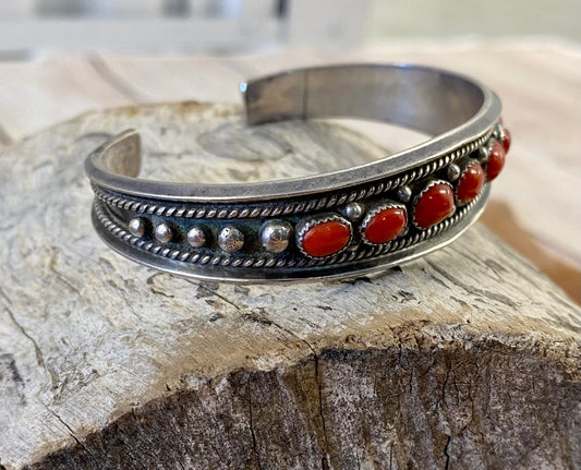 The Red River Coral Cuff - NY Texas Style Boutique