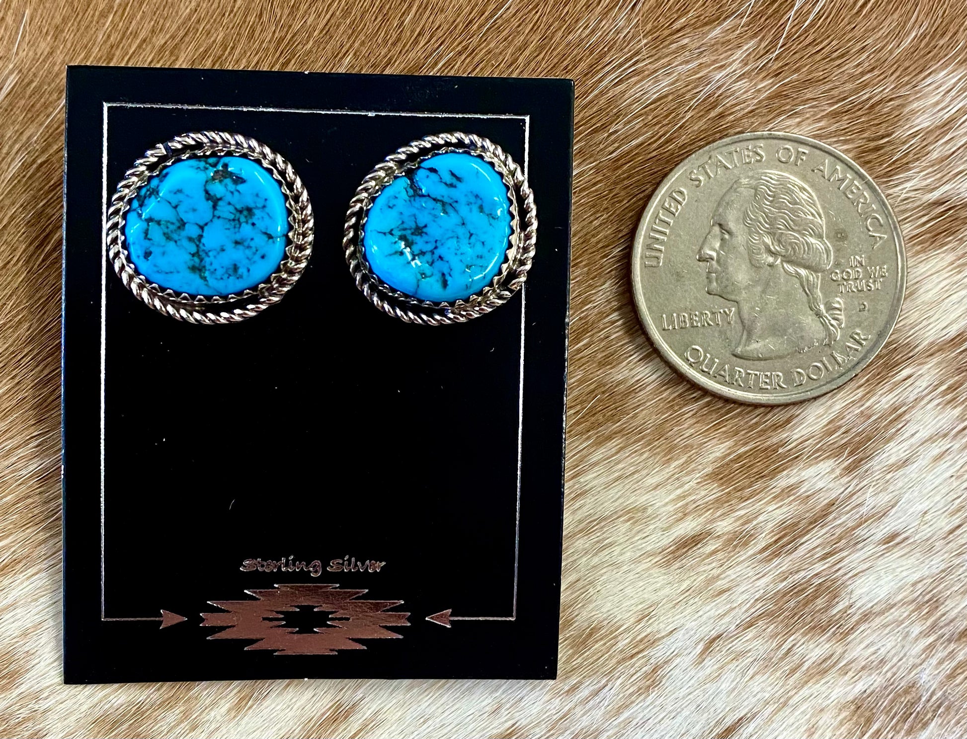 Sterling Silver Post Stud Turquoise Native American Made Earrings Beautiful unique sterling silver Native made Kingman Turquoise stud earrings stamped sterling. These 1/2 inch post earrings are the perfect everyday casual to dress up earrings. A soon to be favorite in anyone's jewelry collection. Size: 1/2 inch Stone: Kingman Turquoise. Silver Turquoise Earrings, Post Stud Earrings