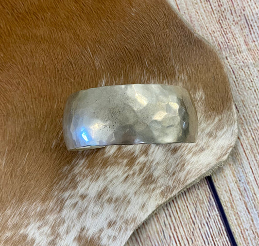 The Silver Cowboy Cuff Signed By Sarah Cly - NY Texas Style Boutique