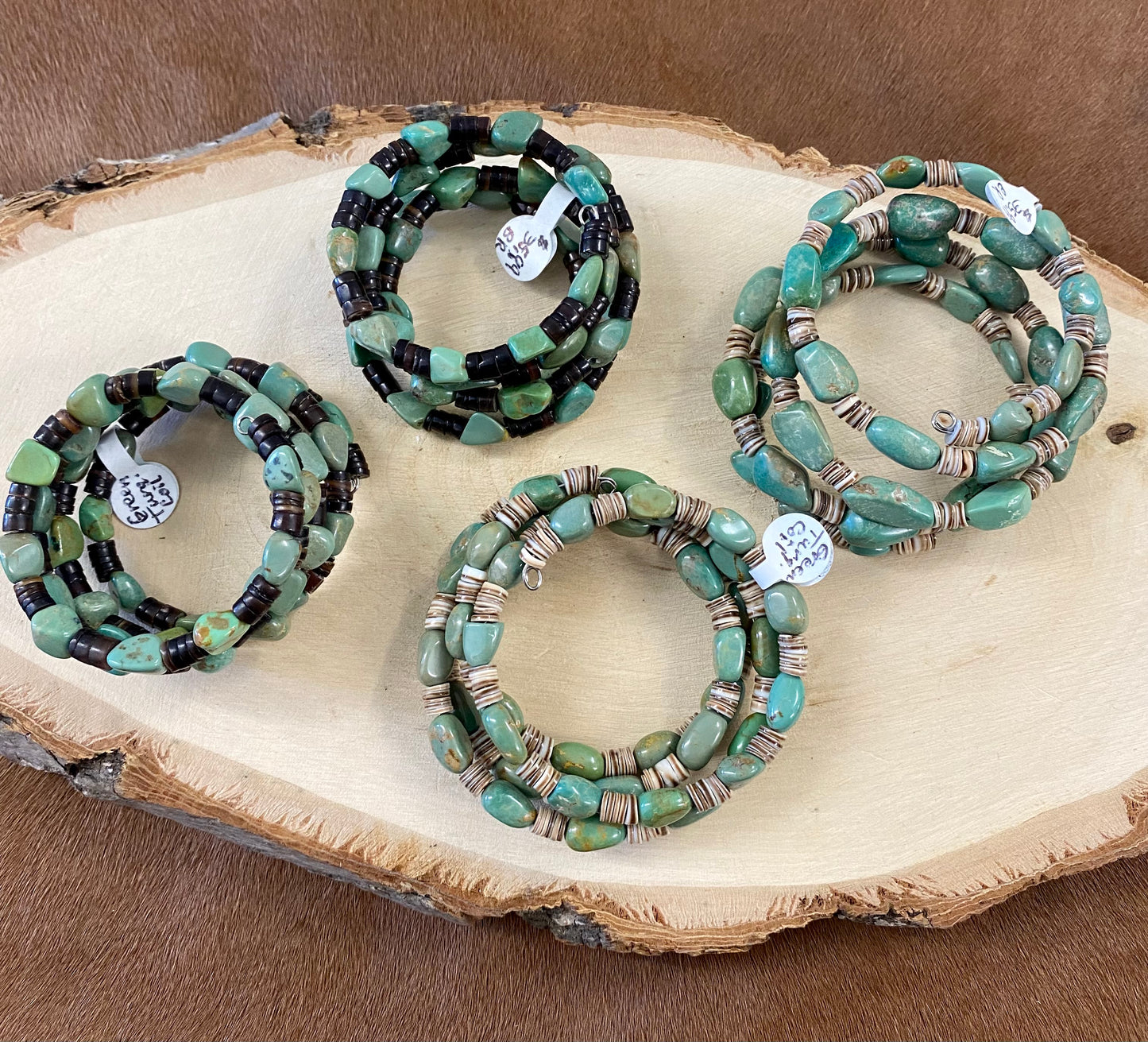 The Greta Green Turquoise Wrap Bracelet - NY Texas Style Boutique