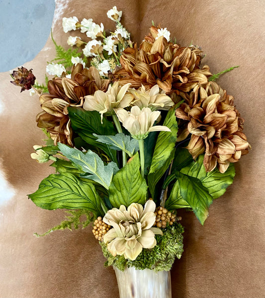 The Brimstone Horn Floral Arrangement Design