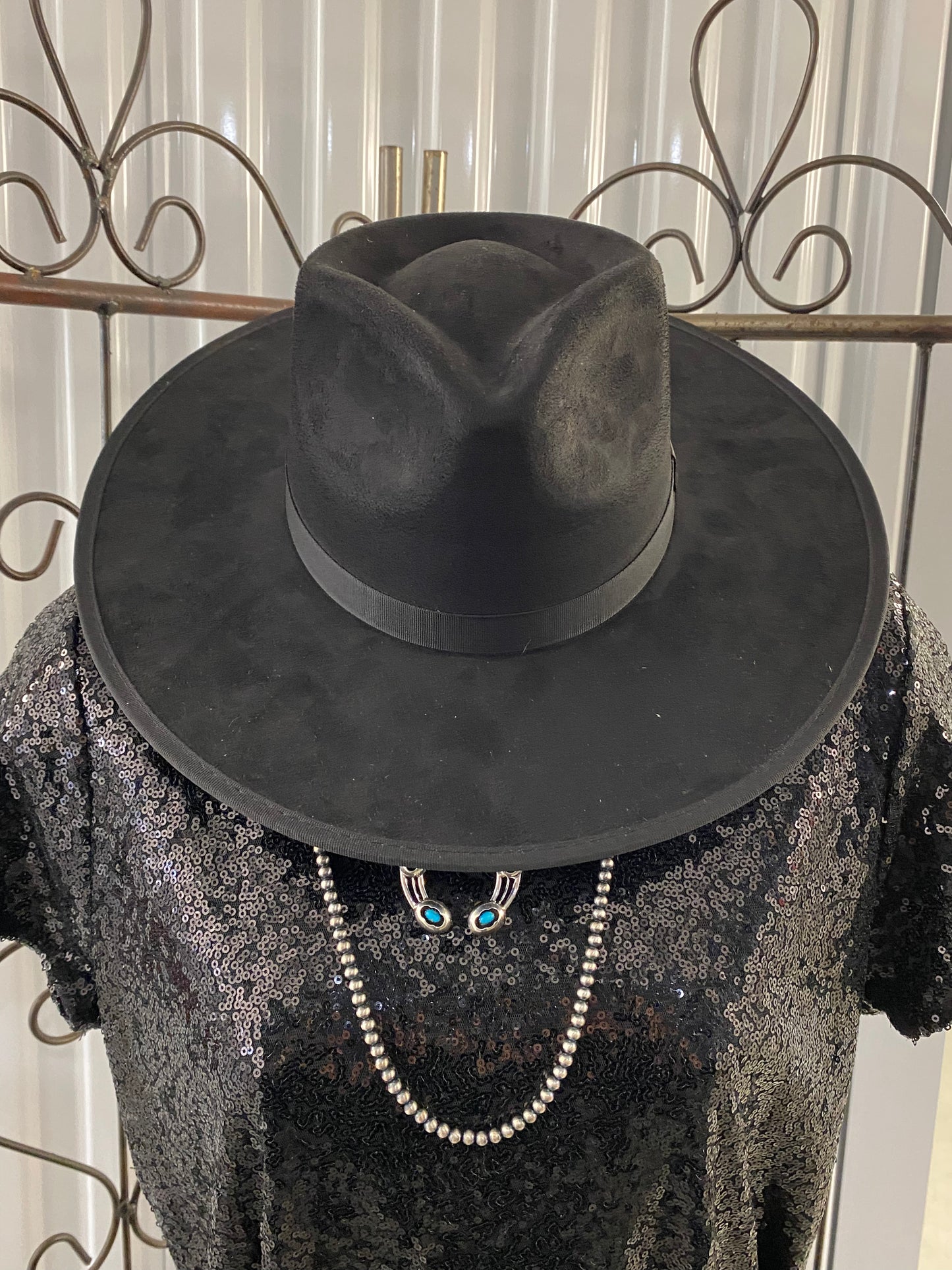 Black Wool Felt Hat