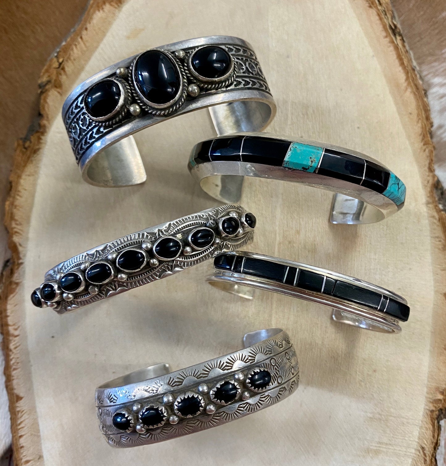 The ELC Turquoise & Onyx Cuff - Ny Texas Style Boutique