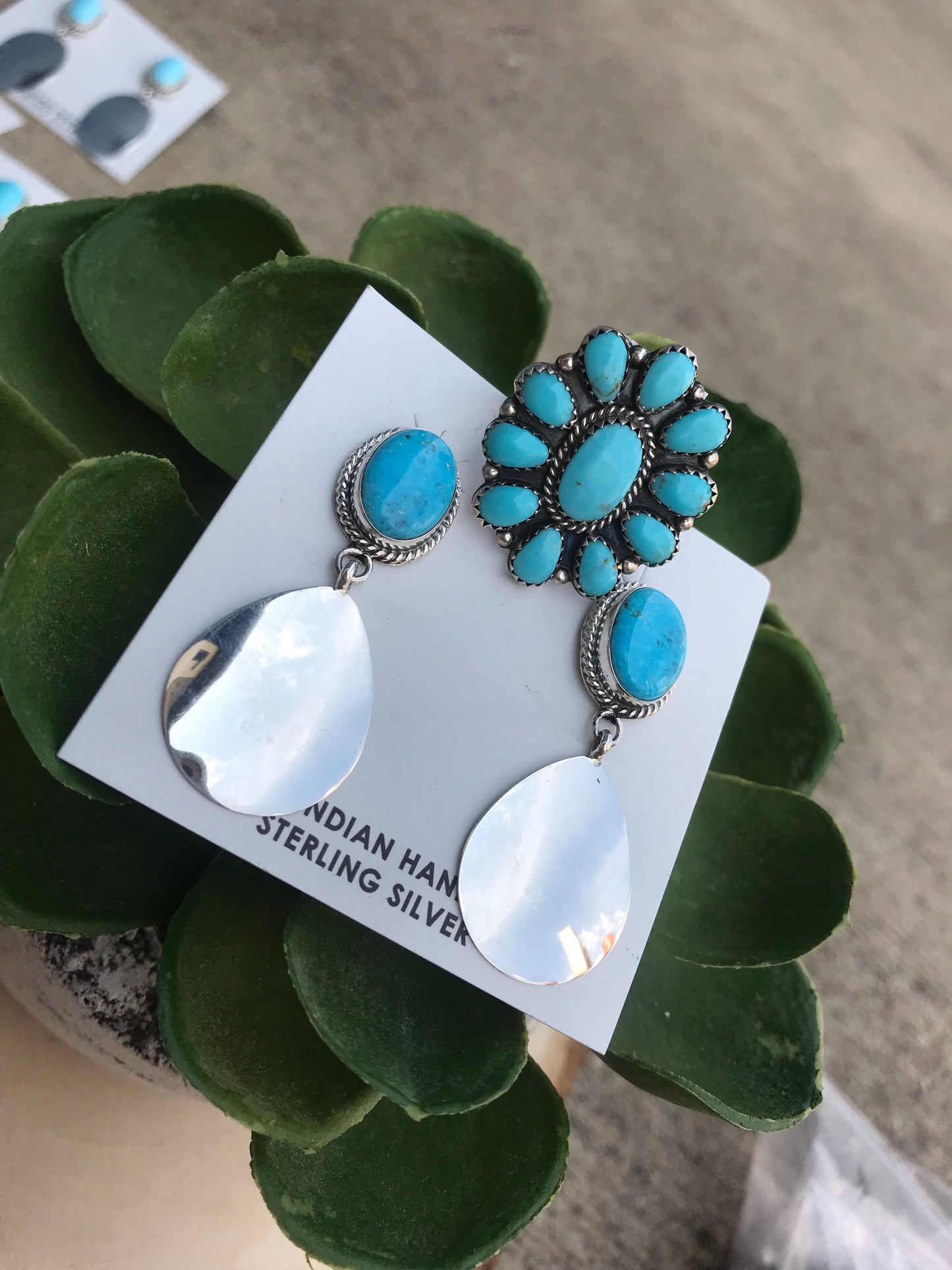 The Caitlyn Turquoise Earrings - Ny Texas Style Boutique