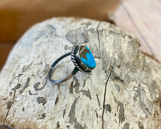 The Mallory Turquoise Ring Size 7 3/4