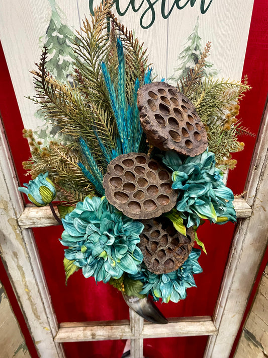 The Honey Comb Handmade One Of A Kind Horn Design - NY Texas Style Boutique