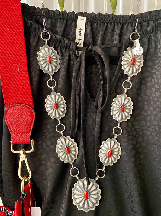 The Concho Cowgal 30” Inch Statement Necklace By DM Begay