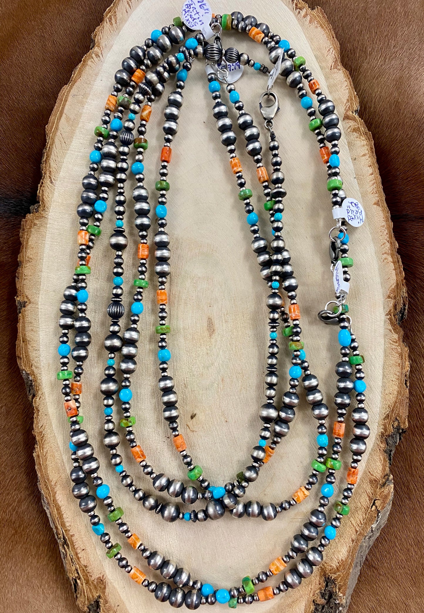 The Navajo Pearl Mixed Necklace 16” - Ny Texas Style Boutique