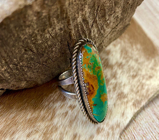 The Miles Turquoise Ring (Size 10.5) - NY Texas Style Boutique