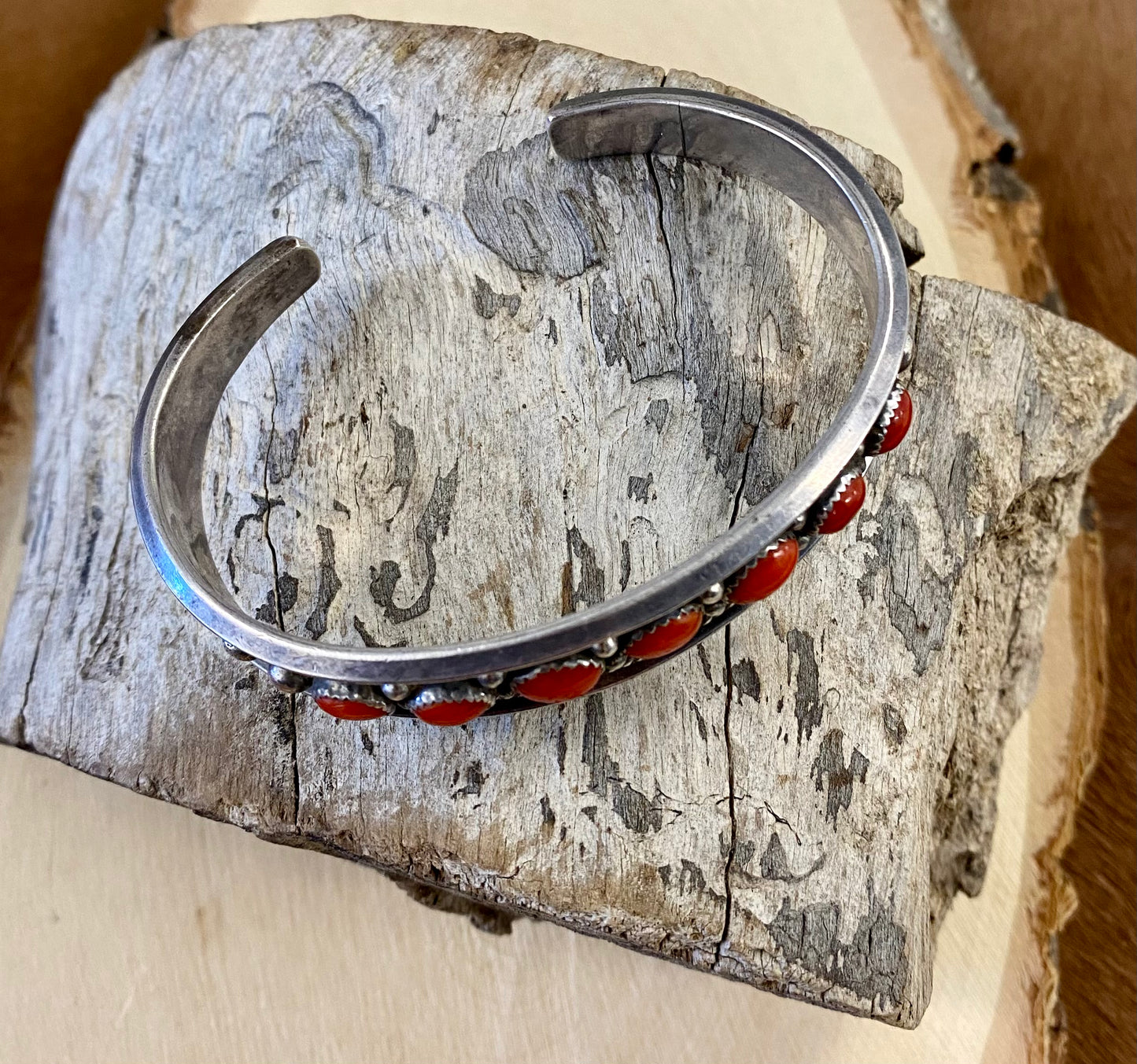 The Red River Coral Cuff - NY Texas Style Boutique