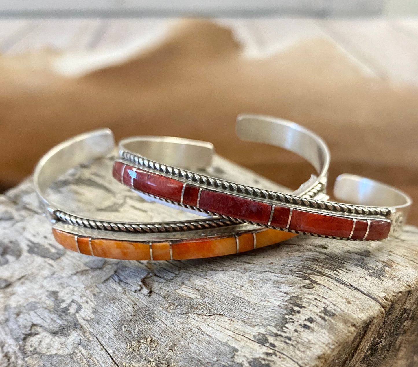 The Thin Stacker Cuffs (Stamped J)