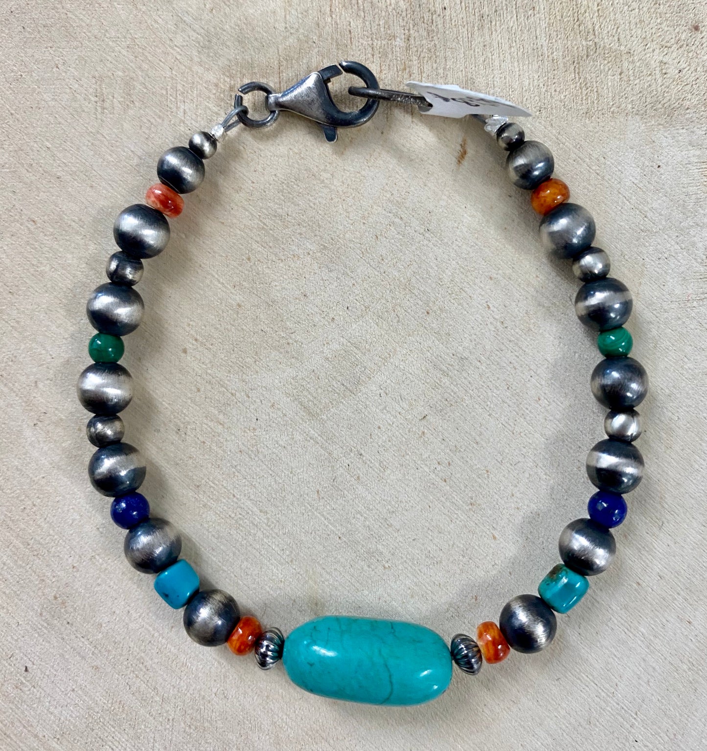 The Mills Navajo Pearl & Turquoise Bracelet - Ny Texas Style Boutique