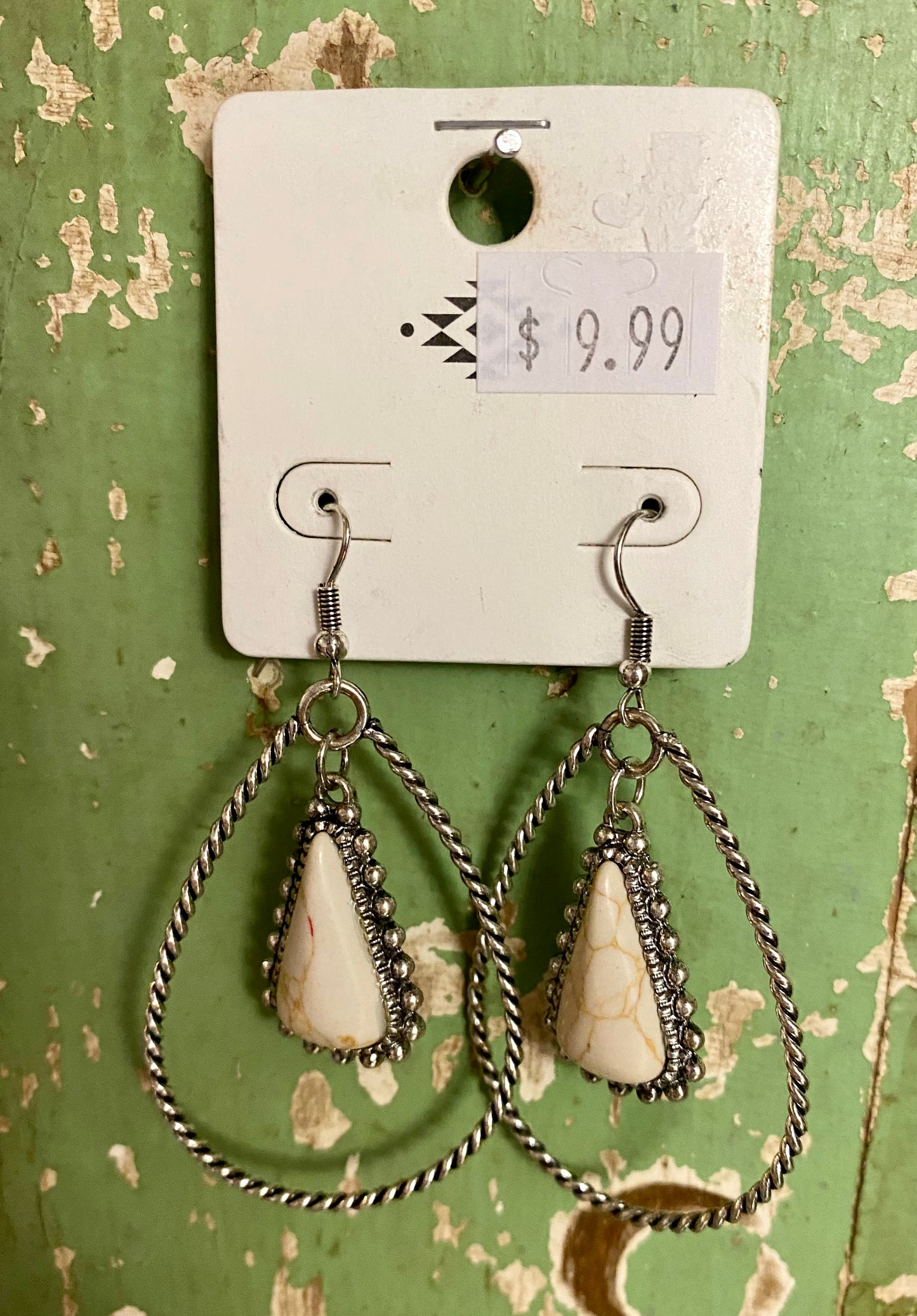 The White Stevie Earrings
