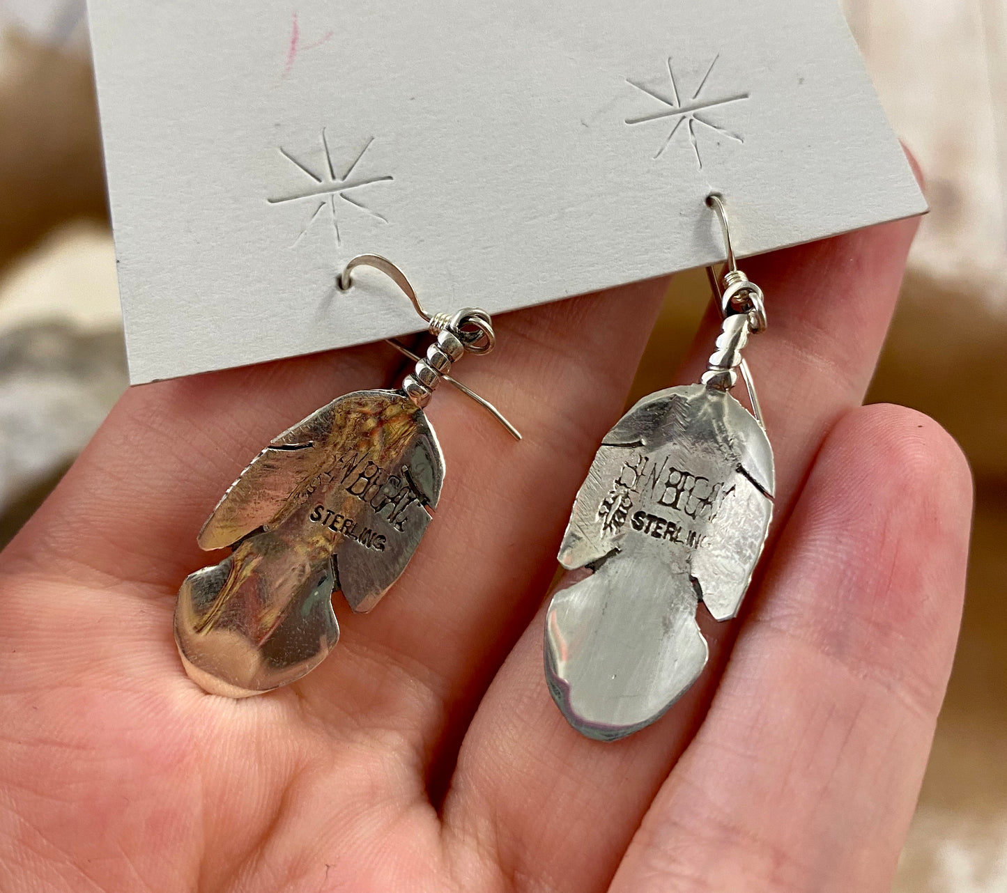 The Begaye Feather Earrings - Ny Texas Style Boutique