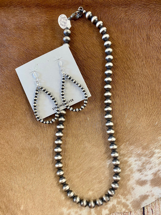 8mm 18" Navajo Pearl Necklace - NY Texas Style Boutique