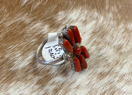 Navajo Coral Ring