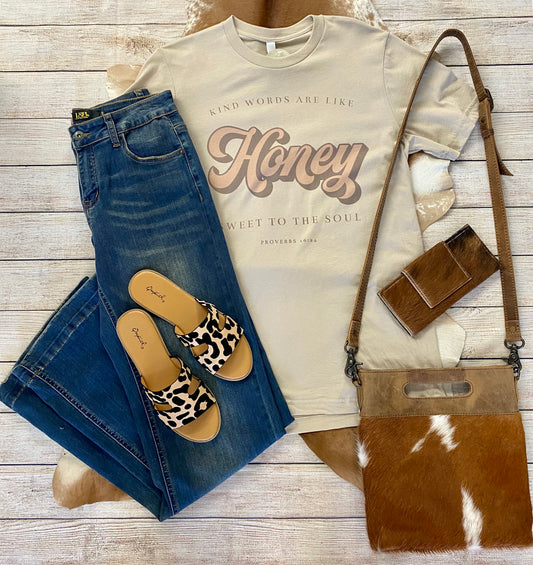 The Honey Tee (Kind words are like honey sweet to the soul.” Proverbs 16:24) - NY Texas Style Boutique
