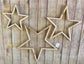 Set of 3 Wooden Stars