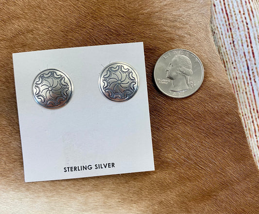 Concho Stud Earrings