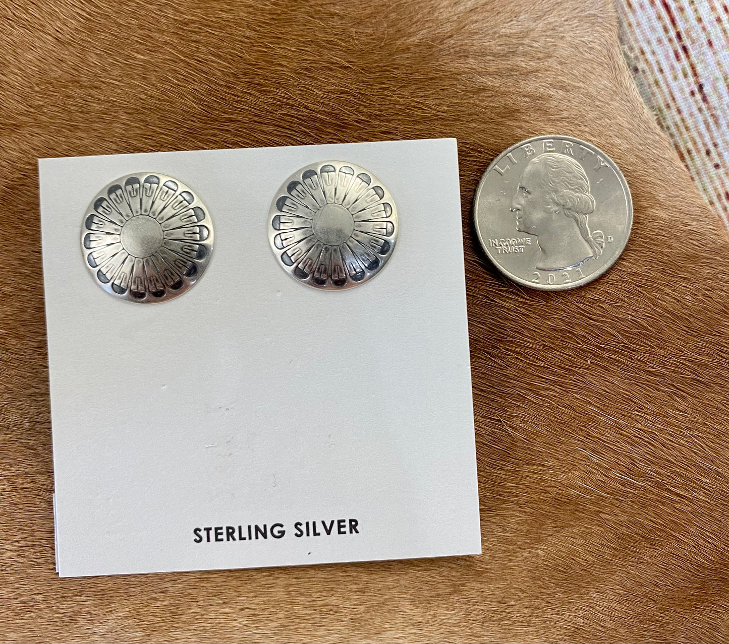 Concho Stud Earrings