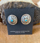 Concho Earrings With Turquoise