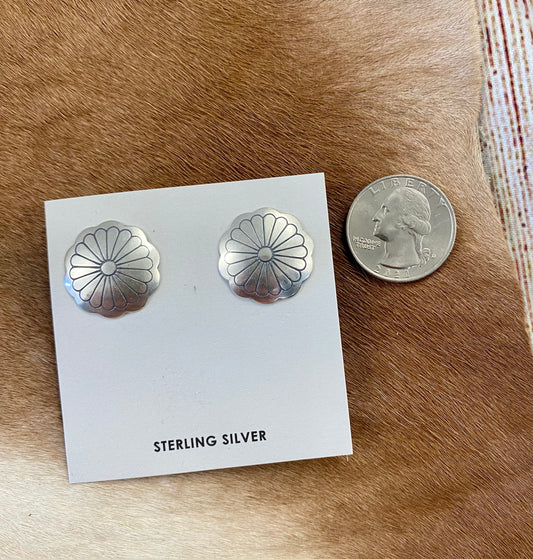 Concho Stud Earrings