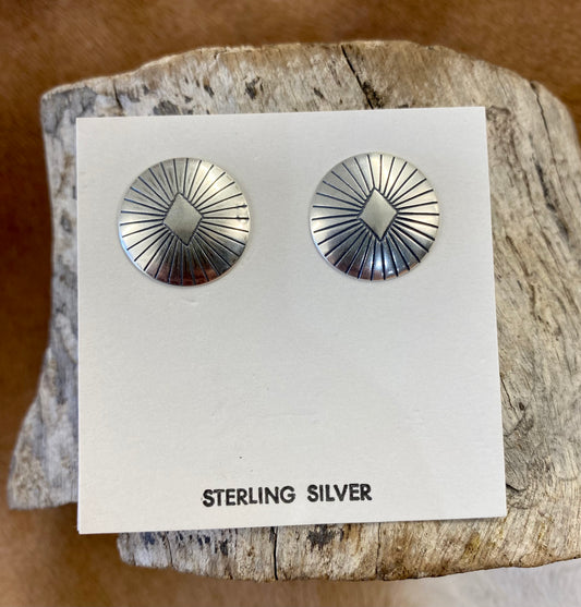 Concho Stud Earrings