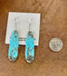 turquoise slab earrings