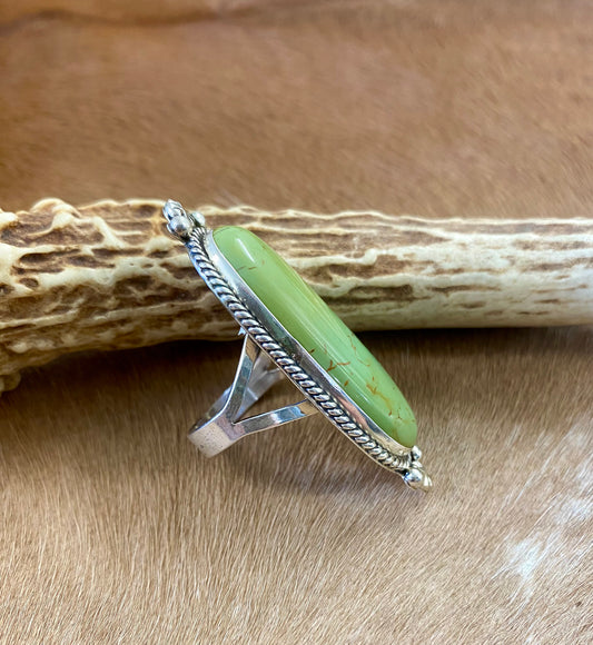 Navajo Green Turquoise Ring