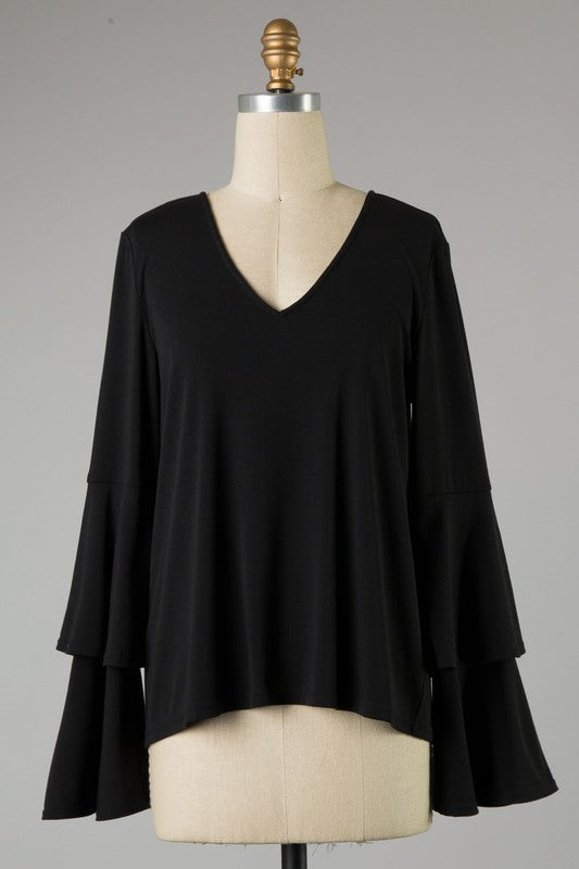 The Callie Top (Black) - Ny Texas Style Boutique 