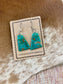 The Carmen Turquoise Slab Earrings - Ny Texas Style Boutique 