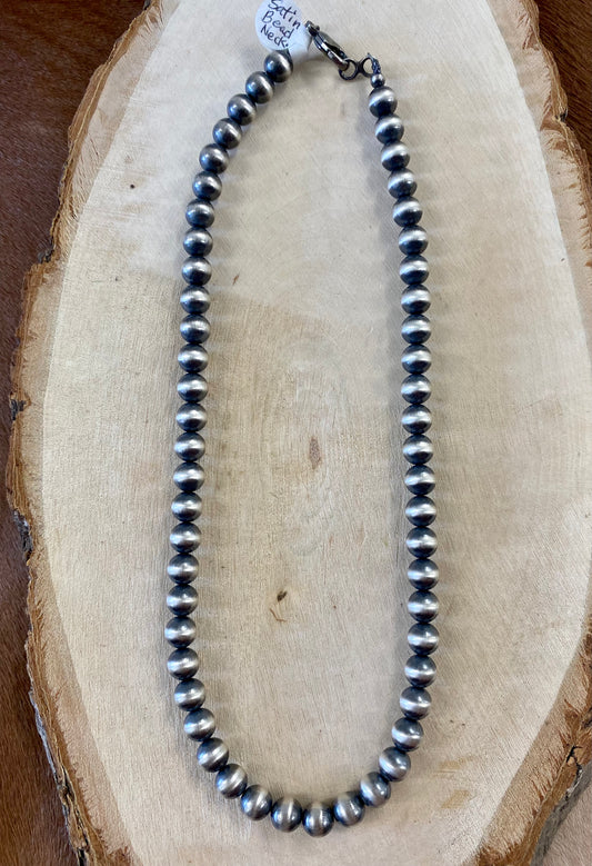 8mm 18" Navajo Pearl Necklace - NY Texas Style Boutique