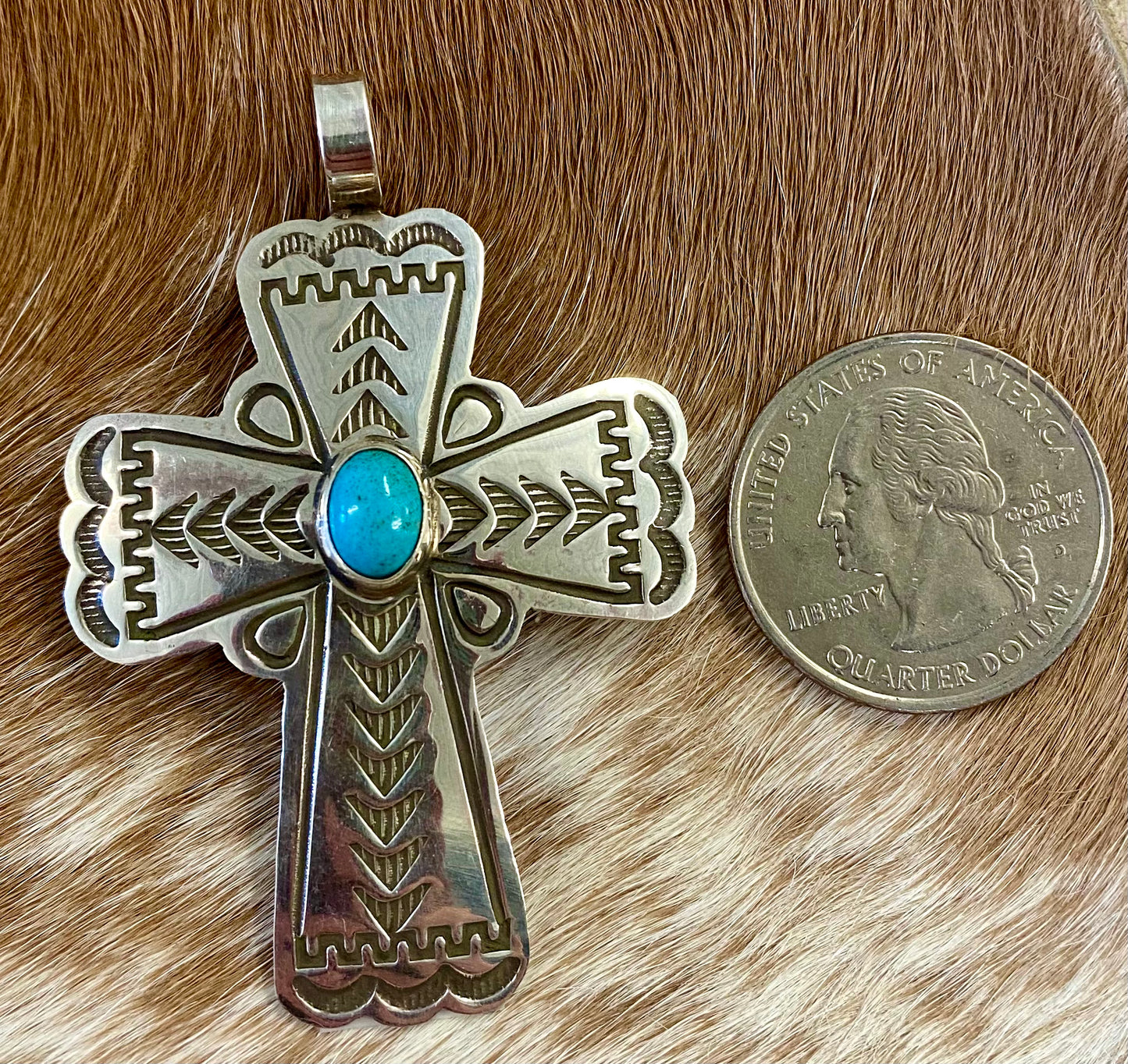 The Barnabas Turquoise Cross By Arnold Blackgoat