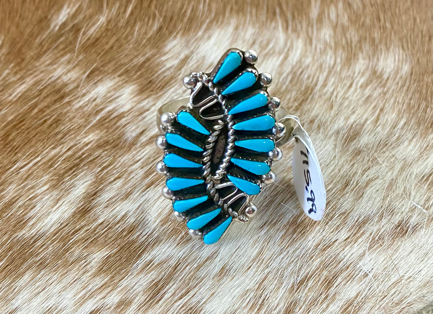 The Salado Turquoise Cluster Ring (Size 7.25)