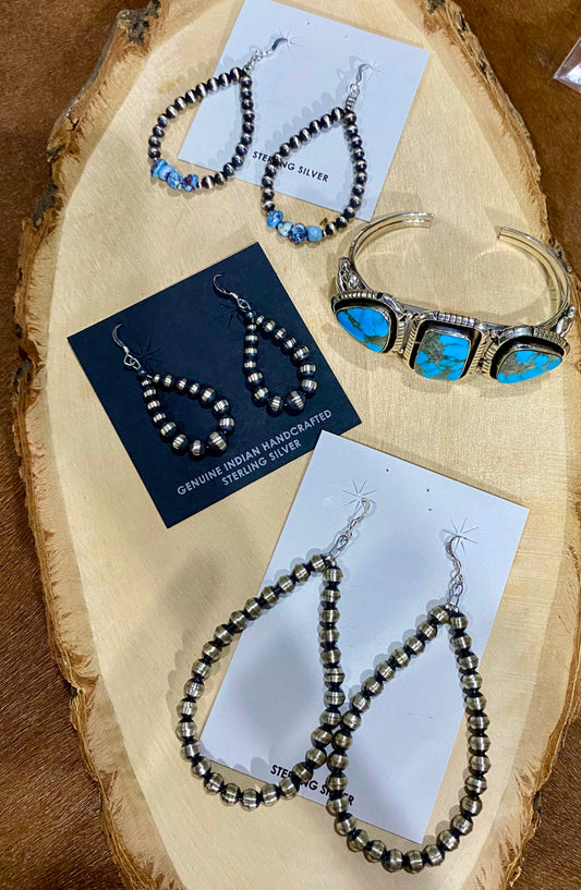 The Thompson Navajo Pearl Earrings