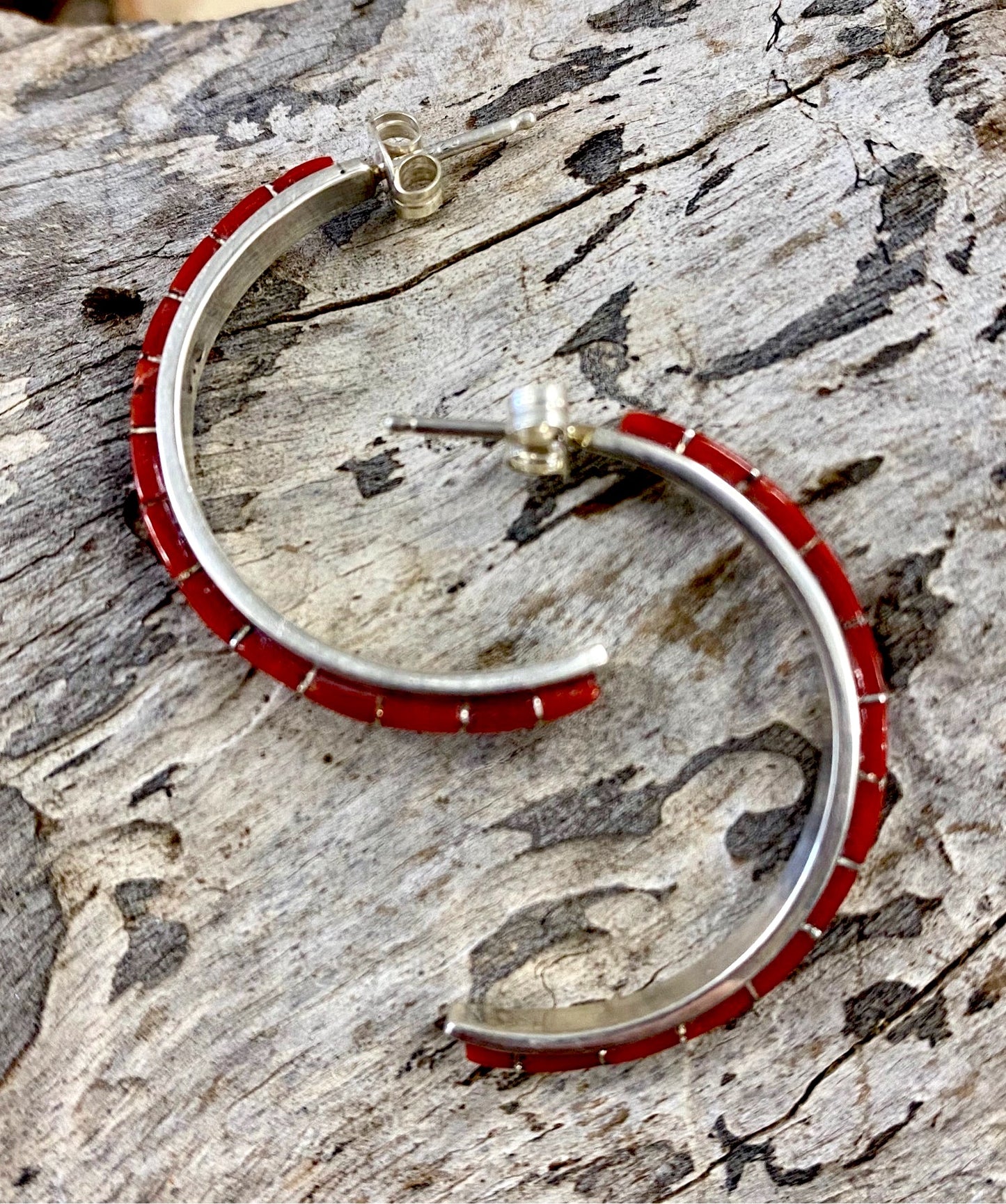 The Fireman Coral Earrings - Ny Texas Style Boutique 