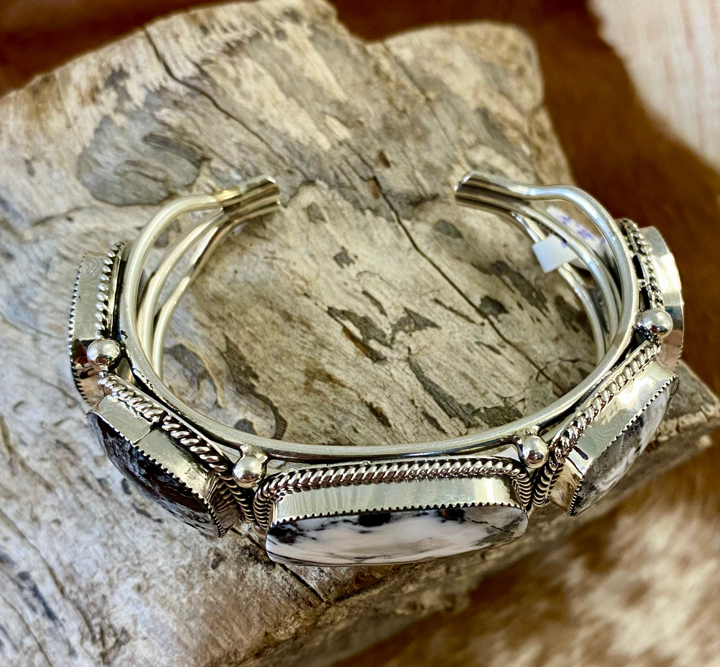 The Silver White Buffalo Cuff By Sheena Jack