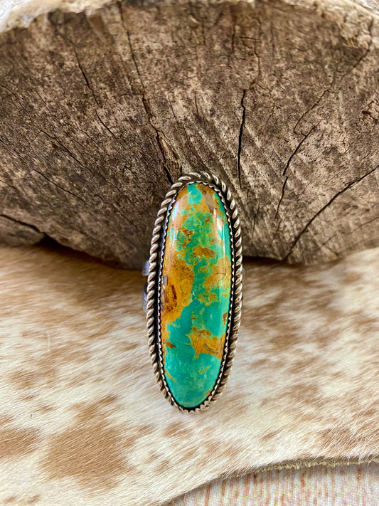 The Miles Turquoise Ring (Size 10.5) - NY Texas Style Boutique
