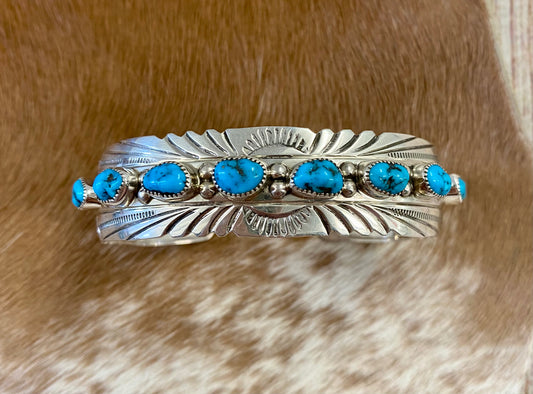 The Loretta Turquoise Cuff - NY Texas Style Boutique