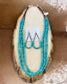 Beautiful Heshie Native American-made teardrop drop hook earrings with turquoise. The ideal jewelry item to give as a present or to keep for yourself! These are light and straightforward while still being elegant. The perfect turquoise teardrop earrings for anyone's jewelry collection!  Size: 3” inch length   Stone: Turquoise 