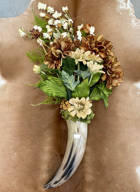 The Brimstone Horn Floral Arrangement Design