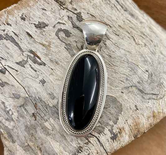 The Brenda Onyx Pendant By Harley Jake