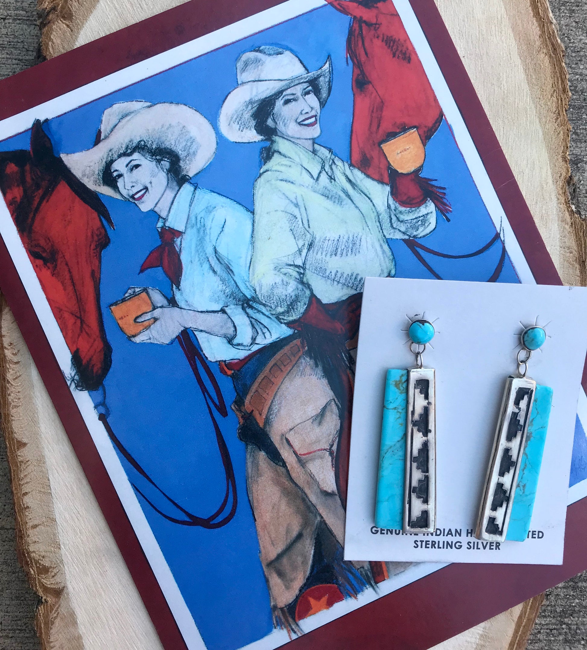 The Cadillac Cowboy Earrings - Ny Texas Style Boutique 