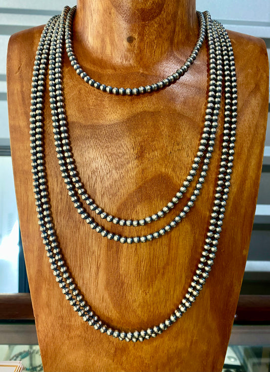 24” Inch 5mm Navajo Pearl Necklace