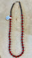Red coral and brown heishi single strand choker length sterling silver native strung necklace. The perfect piece to layer with other necklaces or wear alone. Mix and match with other stone jewelry or stay with coral!   Size: 14" Inches   Stone: Coral 